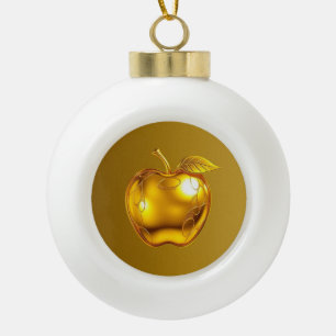 Apfel der Götter Frucht des Wissens  Keramik Kugel-Ornament
