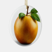 Apfel der Götter Frucht des Wissens  Keramik Ornament (Rechts)