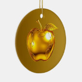 Apfel der Götter Frucht des Wissens  Keramik Ornament (Rechts)