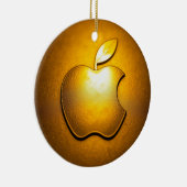 Apfel der Götter Frucht des Wissens Keramik Ornament (Rechts)