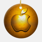 Apfel der Götter Frucht des Wissens Keramik Ornament (Hinten)