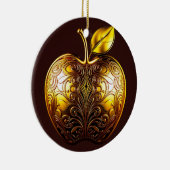 Apfel der Götter Frucht des Wissens Keramik Ornament (Rechts)