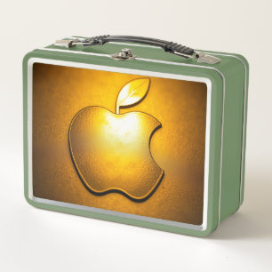 Apfel der Götter Frucht des Wissens  Metall Brotdose