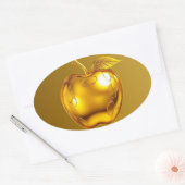 Apfel der Götter Frucht des Wissens  Ovaler Aufkleber (Umschlag)