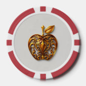 Apfel der Götter Frucht des Wissens Pokerchips (Vorderseite)