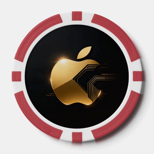 Apfel der Götter Frucht des Wissens  Pokerchips (Vorderseite)
