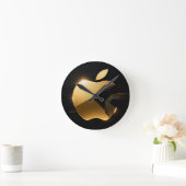 Apfel der Götter Frucht des Wissens Runde Wanduhr (Zuhause)