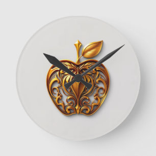 Apfel der Götter Frucht des Wissens Runde Wanduhr