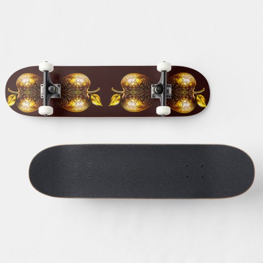 Apfel der Götter Frucht des Wissens Skateboard (Horizontal)