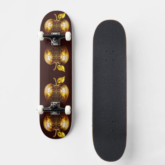 Apfel der Götter Frucht des Wissens Skateboard (Vorderseite)