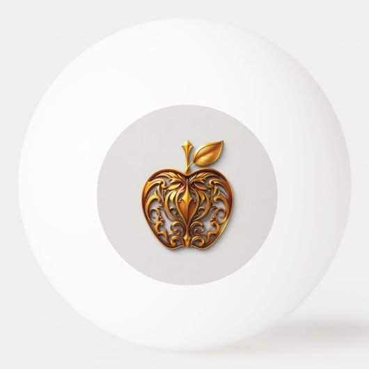 Apfel der Götter Frucht des Wissens  Tischtennisball (Vorderseite)