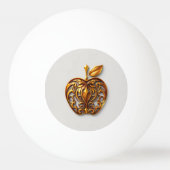 Apfel der Götter Frucht des Wissens  Tischtennisball (Rückseite)