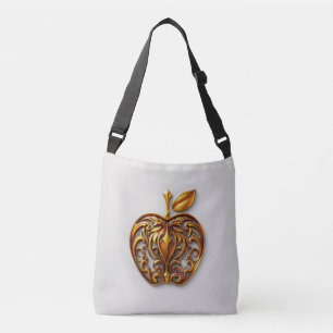Apfel der Götter Frucht des Wissens Tragetaschen Mit Langen Trägern