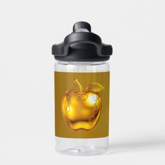 Apfel der Götter Frucht des Wissens  Trinkflasche (Rückseite)