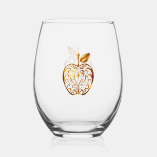 Apfel der Götter Frucht des Wissens  Weinglas Ohne Stiel