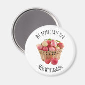 Äpfel DER personalisierten LEHRER Magnet (Vorderseite/Rückseite)