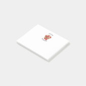 Äpfel DER personalisierten LEHRER Post-it Klebezettel (angewinkelt)