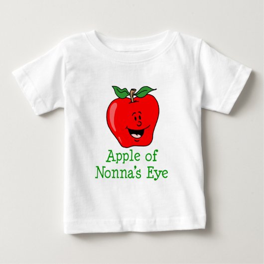 Apfel des Mutterauges Baby T-shirt (Vorderseite)