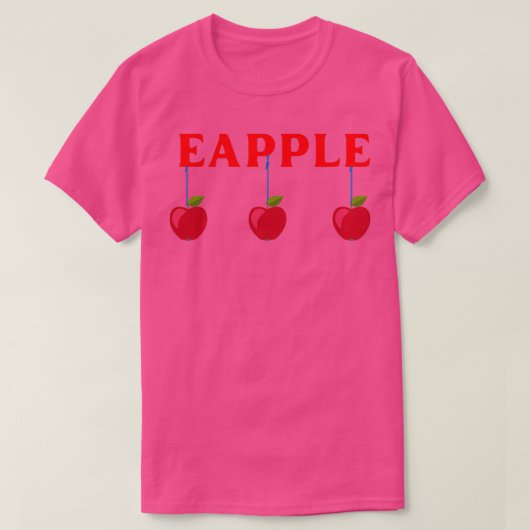 Apfel Drei rote Äpfel 1 T-Shirt (Design vorne)