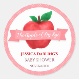 Apfel-Dusche meines Eye Baby Runder Aufkleber