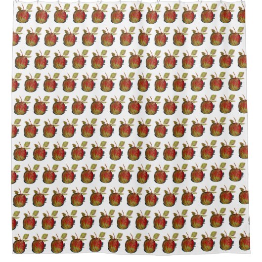 Apfel Duschvorhang (Vorderseite)