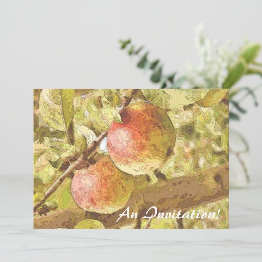 ÄPFEL EINLADUNG (Stehend Vorderseite)