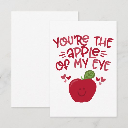 Apfel Einladung (Vorne/Hinten)