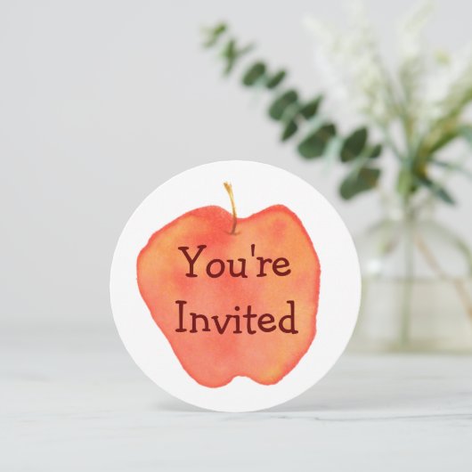 Apfel Einladung (Stehend Vorderseite)