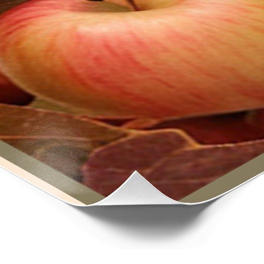 Äpfel ernten Erntedank Poster (Ecke)