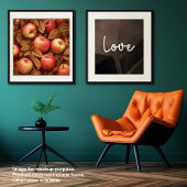 Äpfel ernten Erntedank Poster