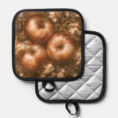 Äpfel ernten topflappen (Vorderseite/Rückseite)