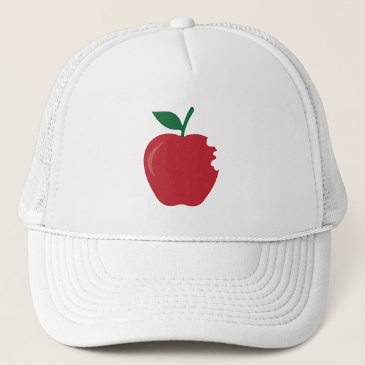 Apfel essen truckerkappe (Vorderseite)
