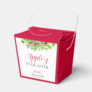 Apfel Ever After Apfel Brautdusche  Geschenkschachtel