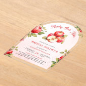 Apfel-Ever-After-Bogen-Apfel-Braut-Shower Acryleinladungen (Ablage )