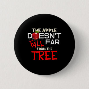 Apfel fällt nicht weit vom Baumapfelheber ab Button