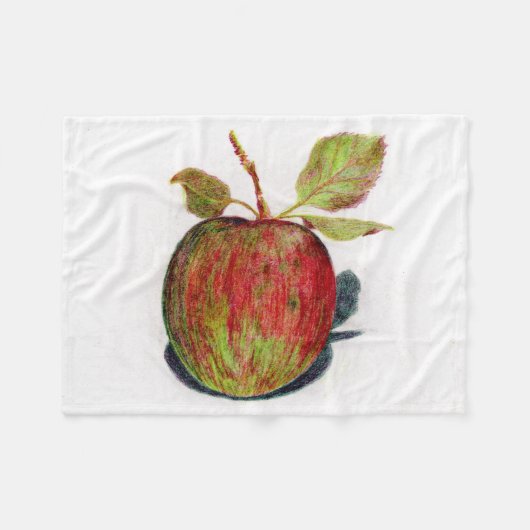 Apfel Fleecedecke (Vorderseite (Horizontal))