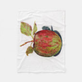 Apfel Fleecedecke (Vorderseite)