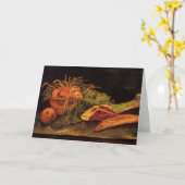 Äpfel, Fleisch und eine Rolle von Vincent van Gogh Karte (Gelbe Blume)