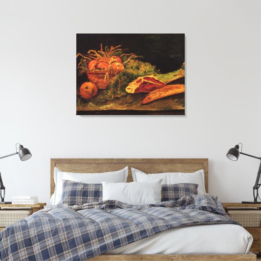 Äpfel, Fleisch und eine Rolle von Vincent van Gogh Leinwanddruck (Insitu (Schlafzimmer))