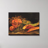 Äpfel, Fleisch und eine Rolle von Vincent van Gogh Leinwanddruck (Vorderseite)