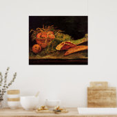 Äpfel, Fleisch und eine Rolle von Vincent van Gogh Poster (Küche)