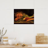Äpfel, Fleisch und eine Rolle von Vincent van Gogh Poster (Küche)