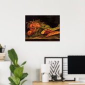 Äpfel, Fleisch und eine Rolle von Vincent van Gogh Poster (Heimbüro)