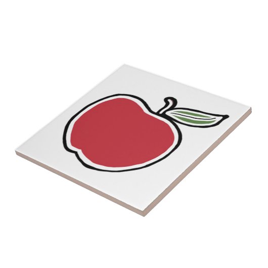 Apfel Fliese (Seite)