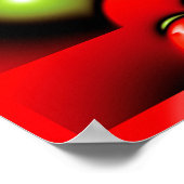 Äpfel Fraktal Poster (Ecke)