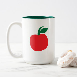 Apfel Frucht  Zweifarbige Tasse