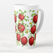 Äpfel Früchte Muster Milchtasse (Rechte Ecke)