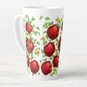 Äpfel Früchte Muster Milchtasse (Linke Ecke)