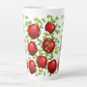Äpfel Früchte Muster Milchtasse (Vorderseite)
