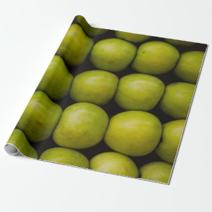 Äpfel Früchte Nahrung Grüne Äpfel Geschenkpapier